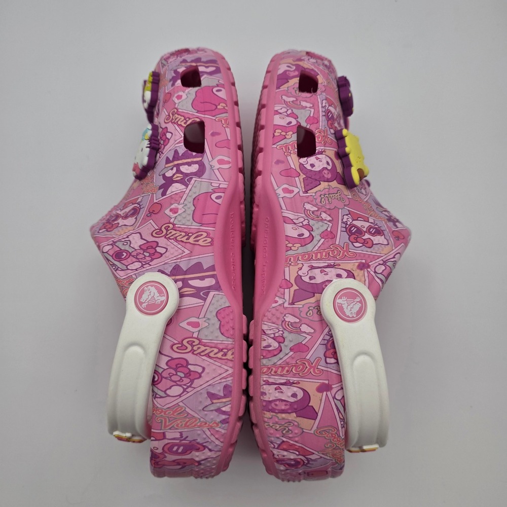 Crocs Hello Kitty Sanrio Clogs Womens 8 Pink Kawaii Jibbitz Limited Edition - Picture 7 of 11